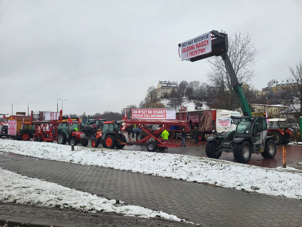 акция протеста фермеры Польши 9 февраля 2024