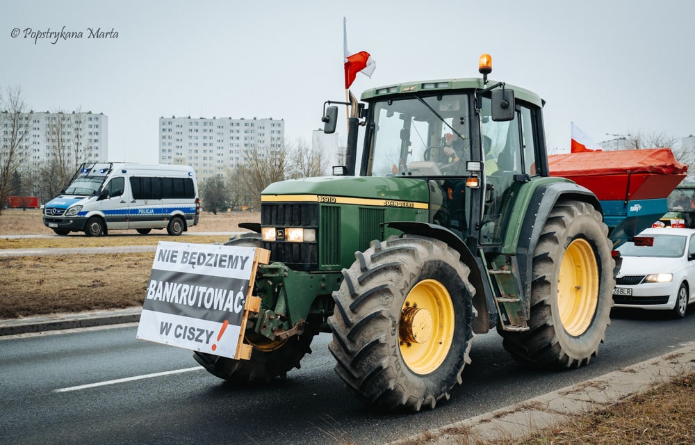 акция протеста фермеры Польши 9 февраля 2024