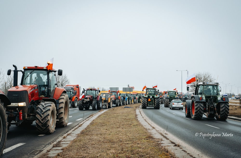акция протеста фермеры Польши 9 февраля 2024