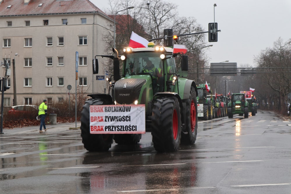 акция протеста фермеры Польши 9 февраля 2024