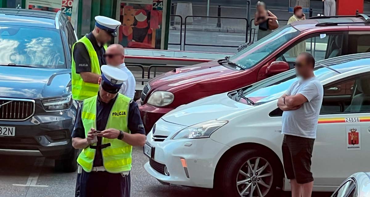 контроль такси Варшавы полицией