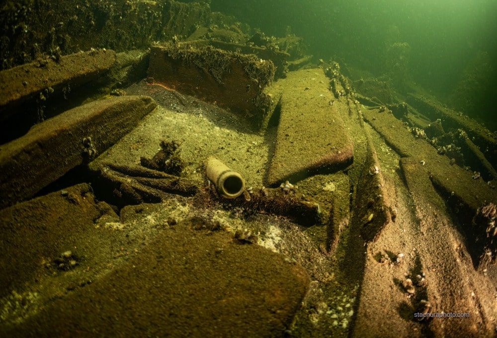 Затонувший корабль в Балтийском море
