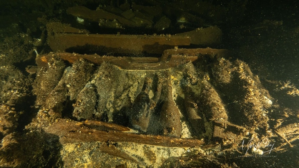 Затонувший корабль в Балтийском море