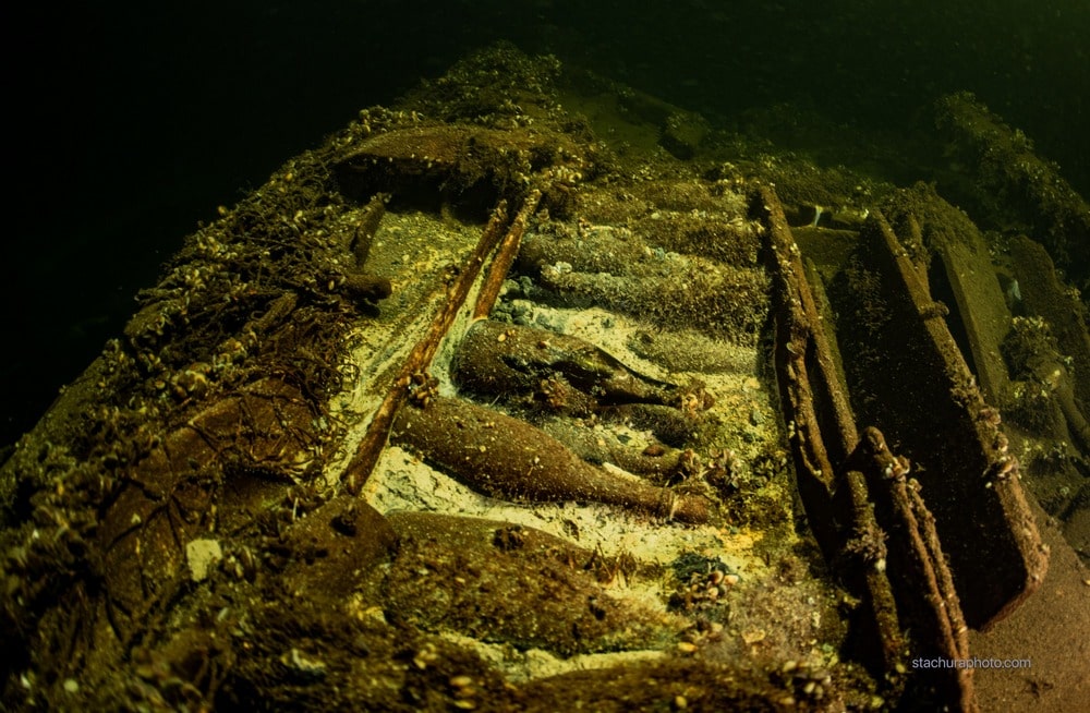 Затонувший корабль в Балтийском море