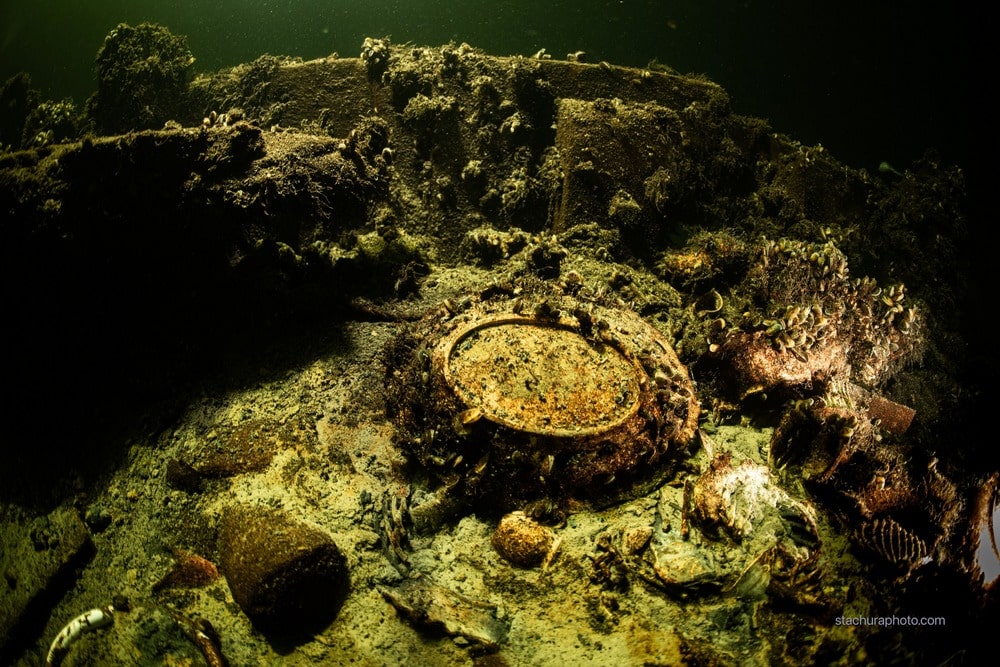 Затонувший корабль в Балтийском море