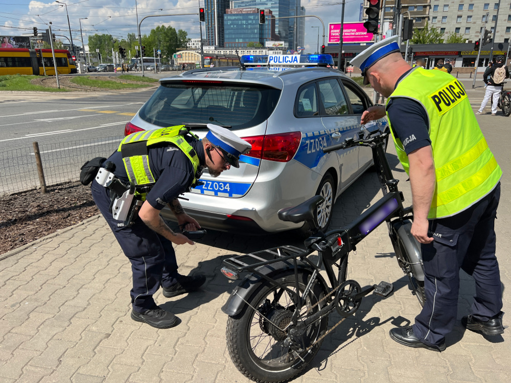 Полиция Варшавы подвела итоги проверки электровелосипедов