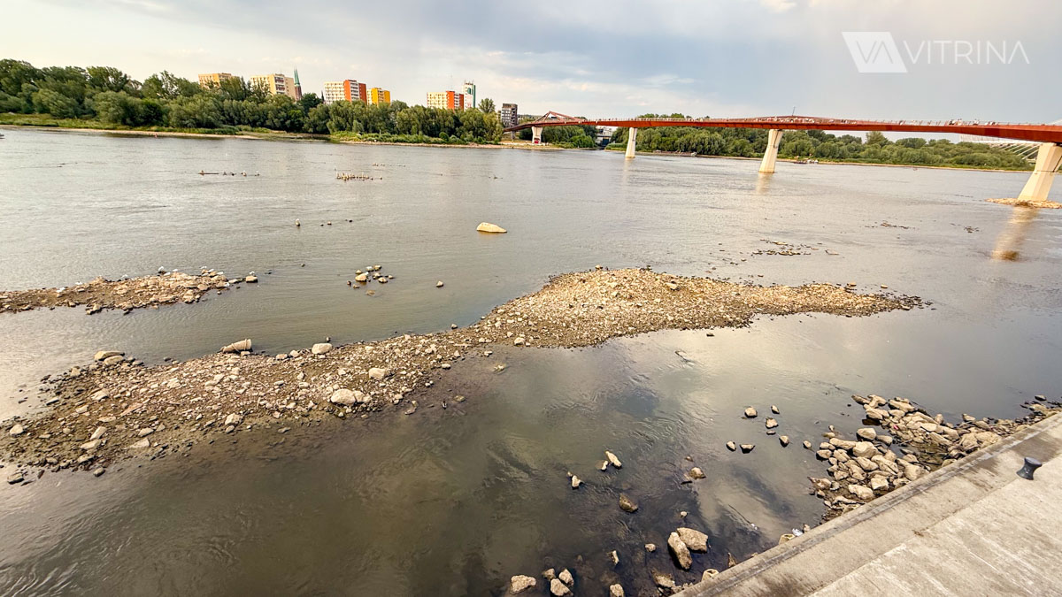 Висла антирекорд уровень воды