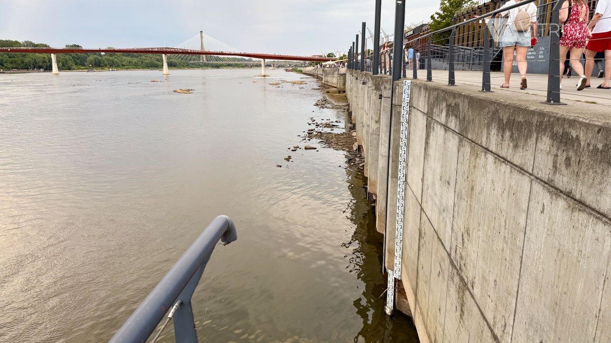 Висла антирекорд уровень воды