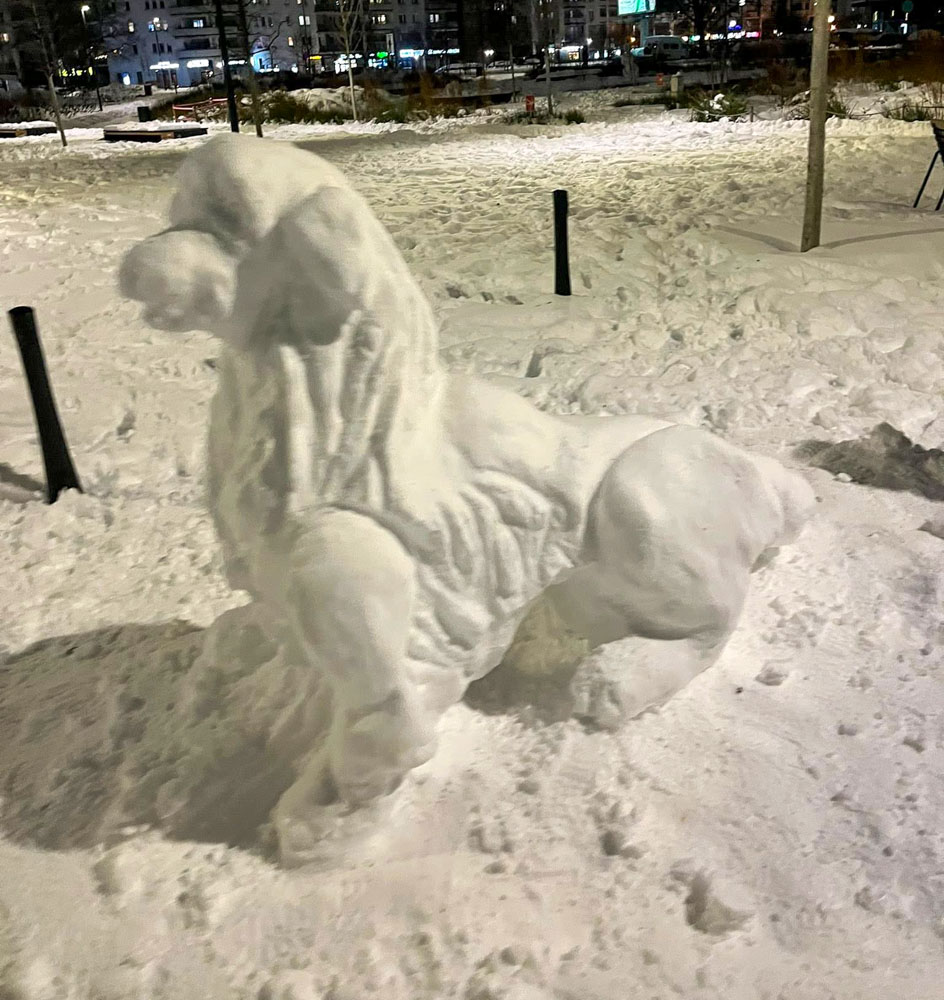 Снеговики в Варшаве