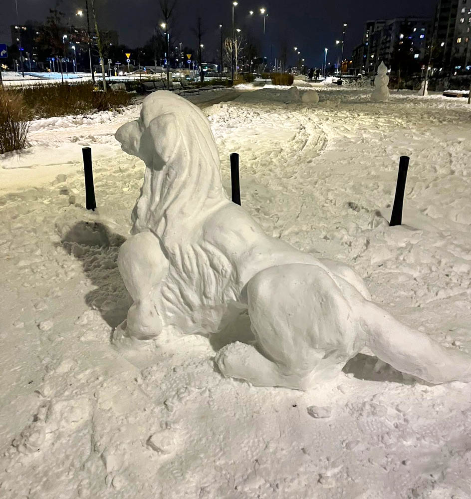 Снеговики в Варшаве