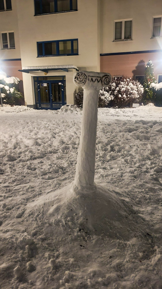 Снеговики в Варшаве