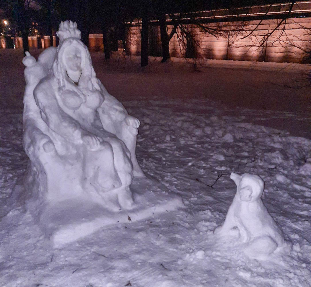 Снеговики в Варшаве