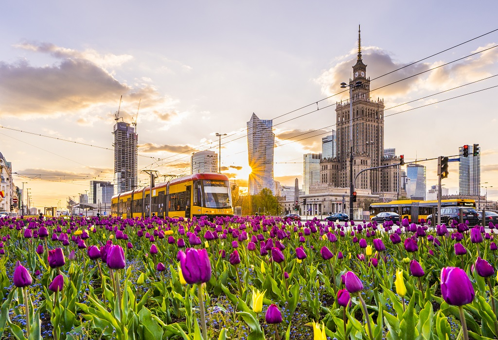Warszawa wiosna fot. Filip Kwiatkowski