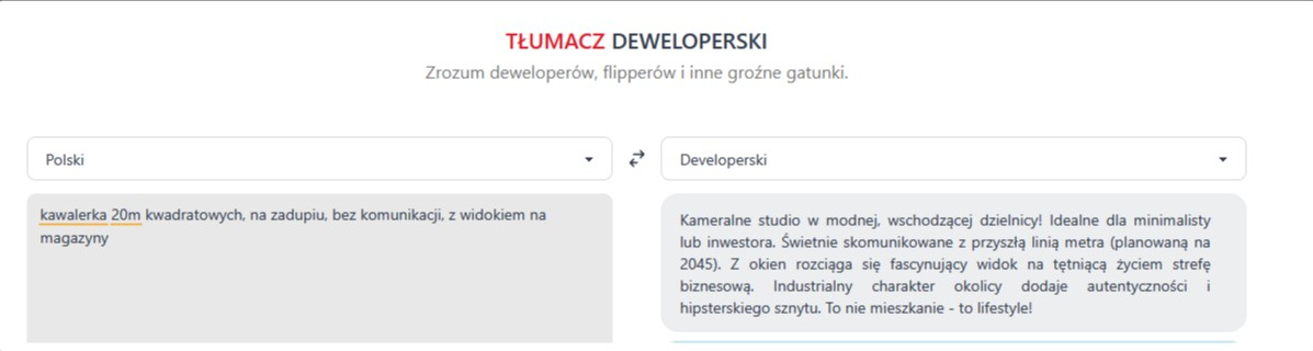 tlumacz deweloperski