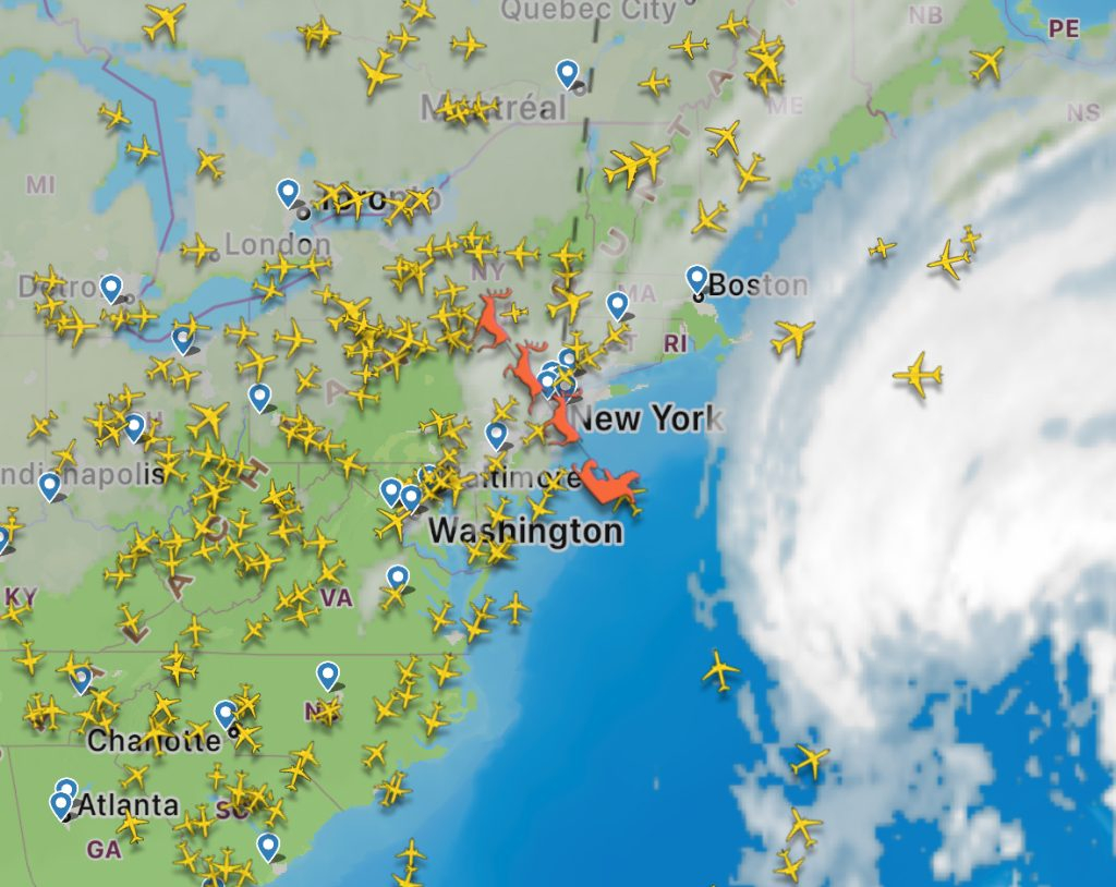 flightradar mapa