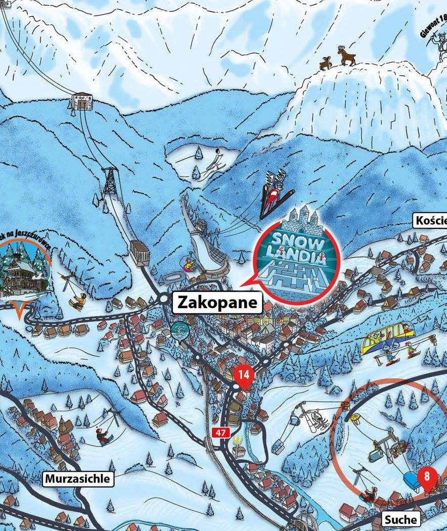 Snowlandia mapa