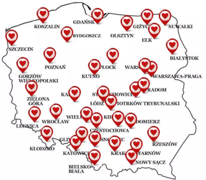 Okno zycia mapa