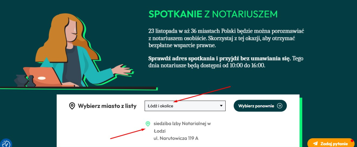 notariusz adres