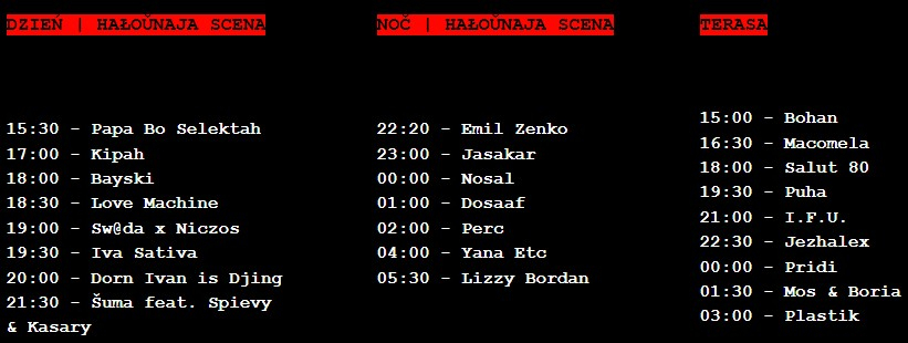 lineup