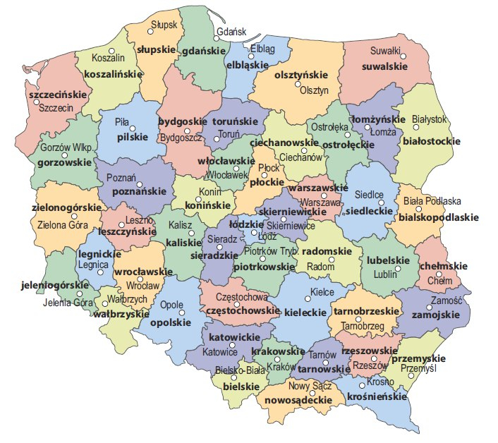 voevodstva polshi posle 1999
