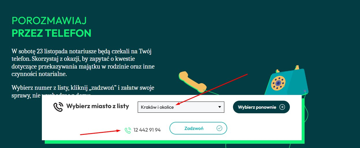 notariusz telefon