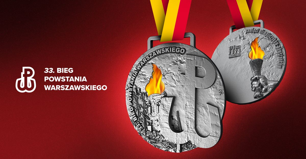 MEDAL BIEG POWSTANIA WARSZAWSKIEGO