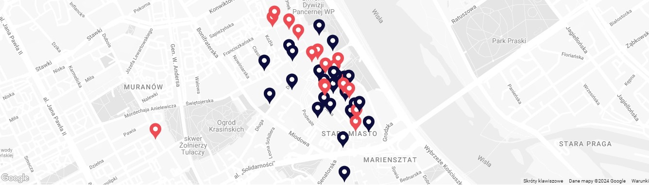 Urodziny Starówki mapa