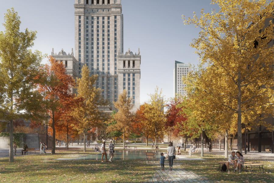 Wizualizacja plac Centralny 2